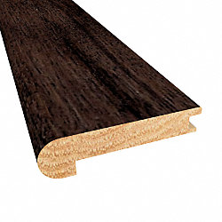 Prefinished Distressed Belmont Hickory Hardwood 1/2 in thick x 2.75 in wide x 78 in Length Stair Nose
